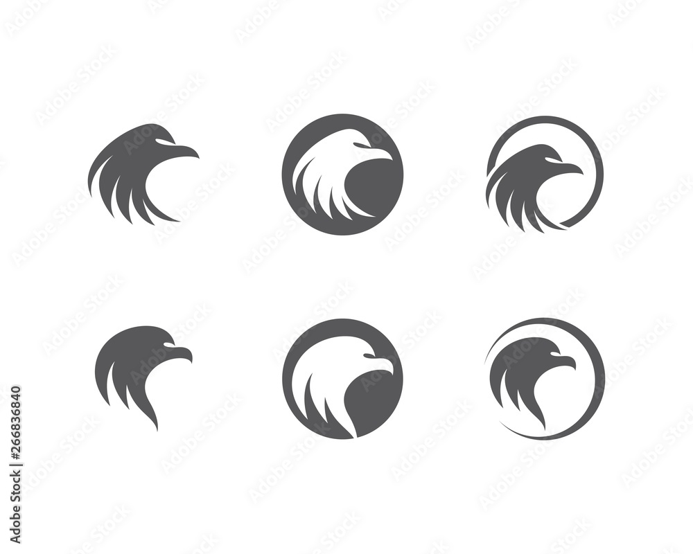 Obraz premium Eagle logo template vector icon