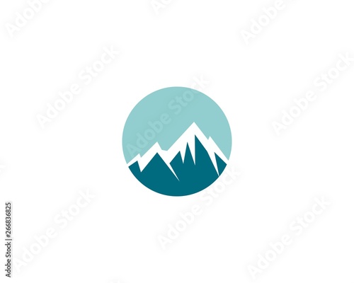 Mountain logo template vector icon Free Download Mountain logo template vector icon - GFXLoad