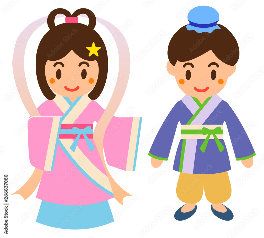 織り姫と彦星 七夕 織り姫と彦星 七夕