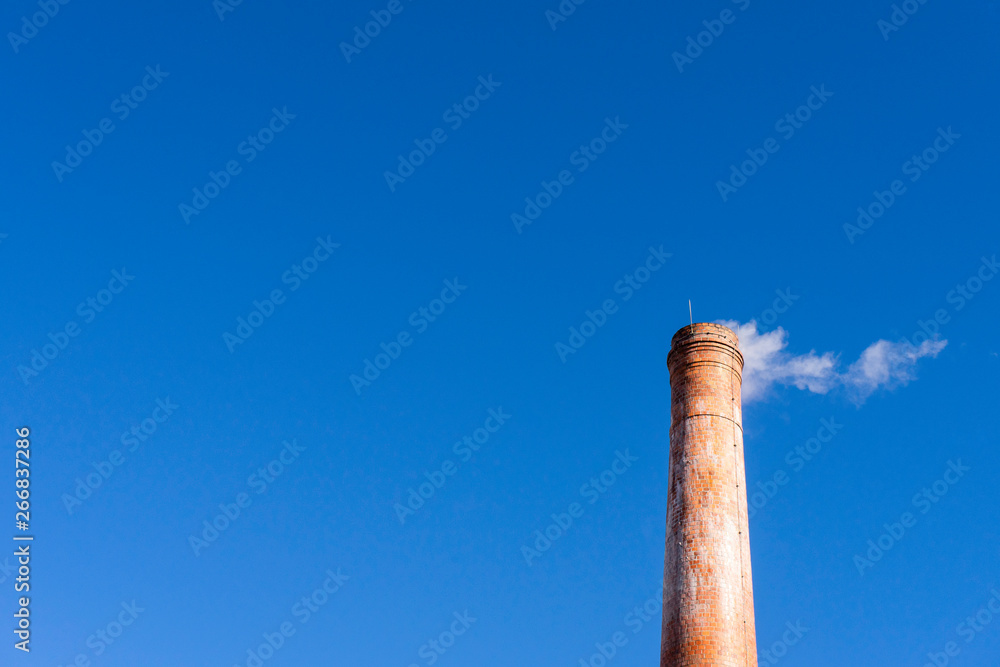 chimney on blue sky