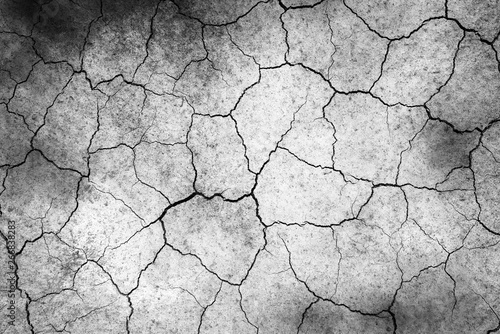 Dried and Cracked ground,Cracked surface,Dry soil in arid areas.