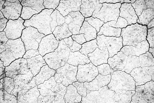 Dried and Cracked ground,Cracked surface,Dry soil in arid areas.