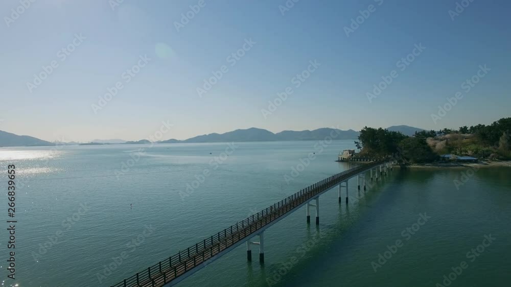 Bridge over the sea with beautiful scenery, sacheon city, Korea Bridge over the sea with beautiful scenery, sacheon city, Korea