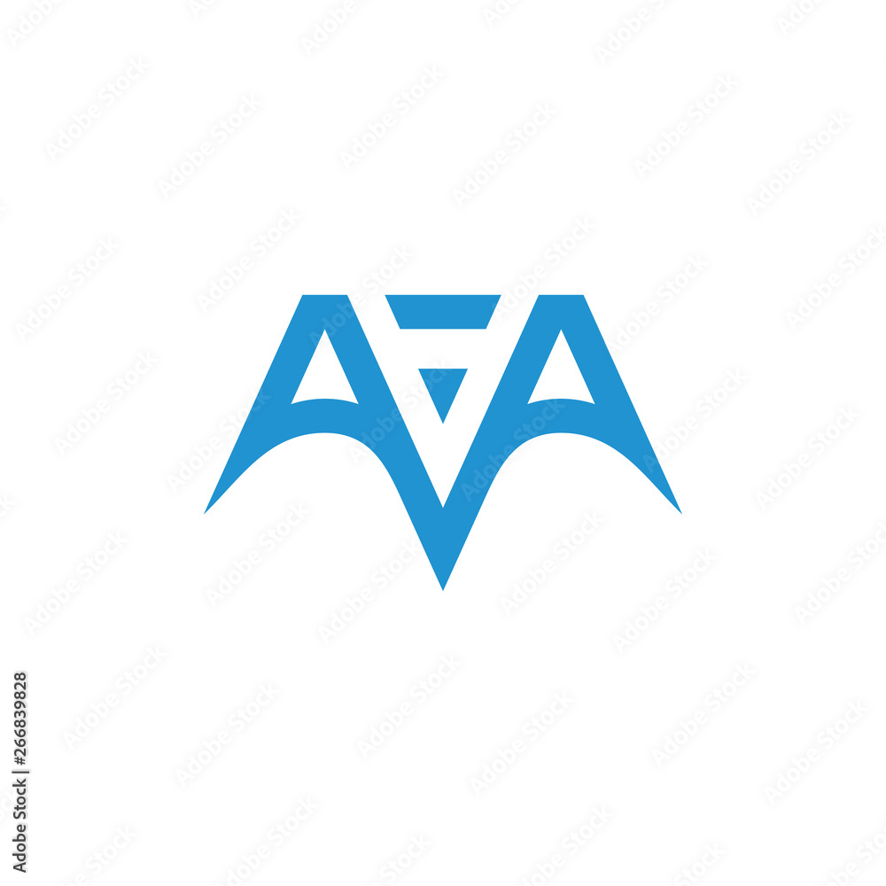 vector of letter ava geometric logo vector of letter ava geometric logo