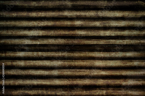 Horizontal lines on the dirty brown oxide background