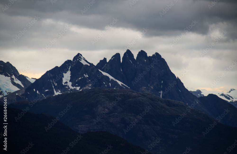 Mountains in chile fjords