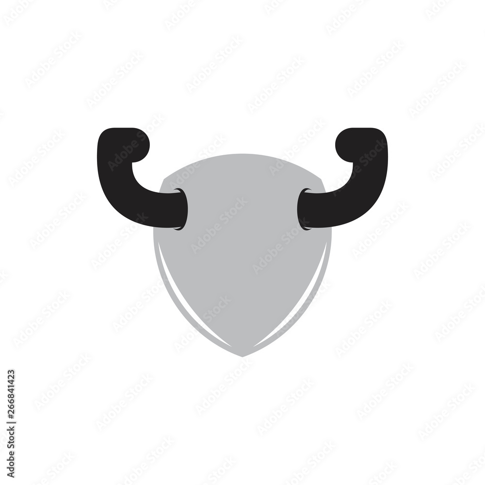 vector of strong shield doodle design vector of strong shield doodle design