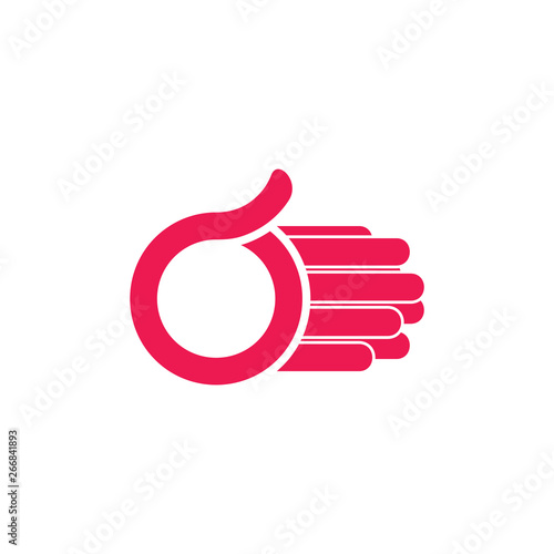 letters o simple fast motion logo vector
