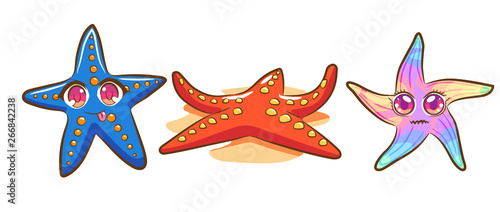 starfish vector cartoon clipart design