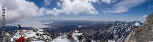 Panorama of mountains near Munku-sardyk