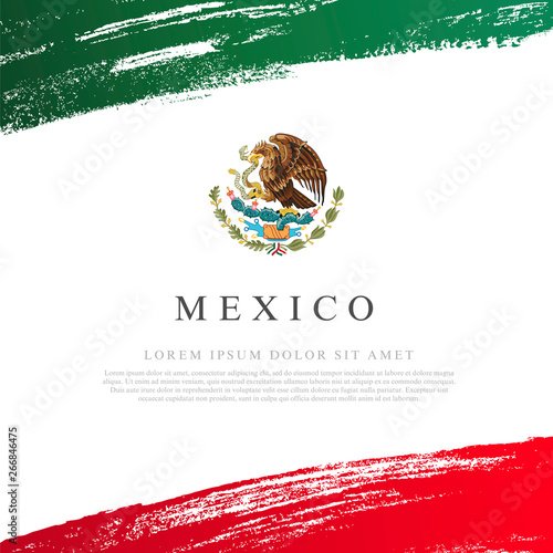 Flag of Mexico. Vector illustration. Independence Day.