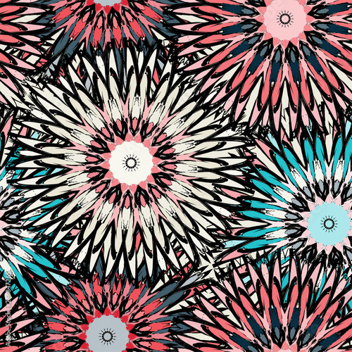 beautiful abstract seamless pattern vintage tribal background
