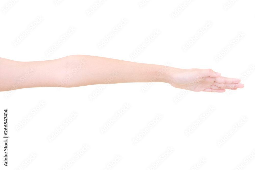 Girl hand gestures isolated over the white background. Girl hand gestures isolated over the white background.