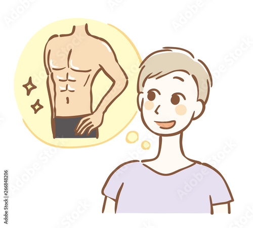 理想の体型　男性