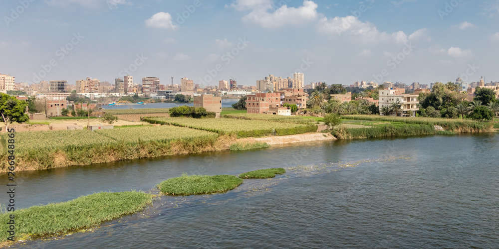 Agriculture fields in the capital city of Egypt