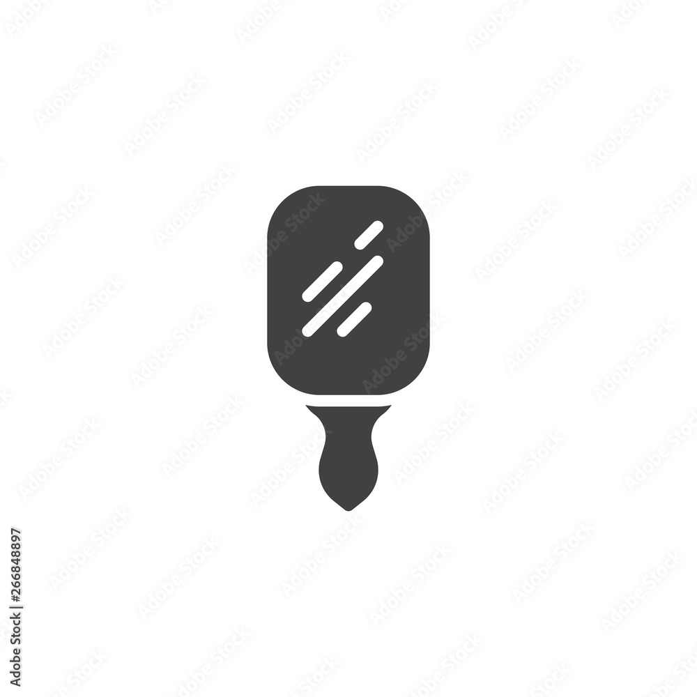 Hand mirror vector icon. filled flat sign for mobile concept and web design. Make-up mirror glass glyph icon. Symbol, logo illustration. Pixel perfect vector graphics Hand mirror vector icon. filled flat sign for mobile concept and web design. Make-up mirror glass glyph icon. Symbol, logo illustration. Pixel perfect vector graphics