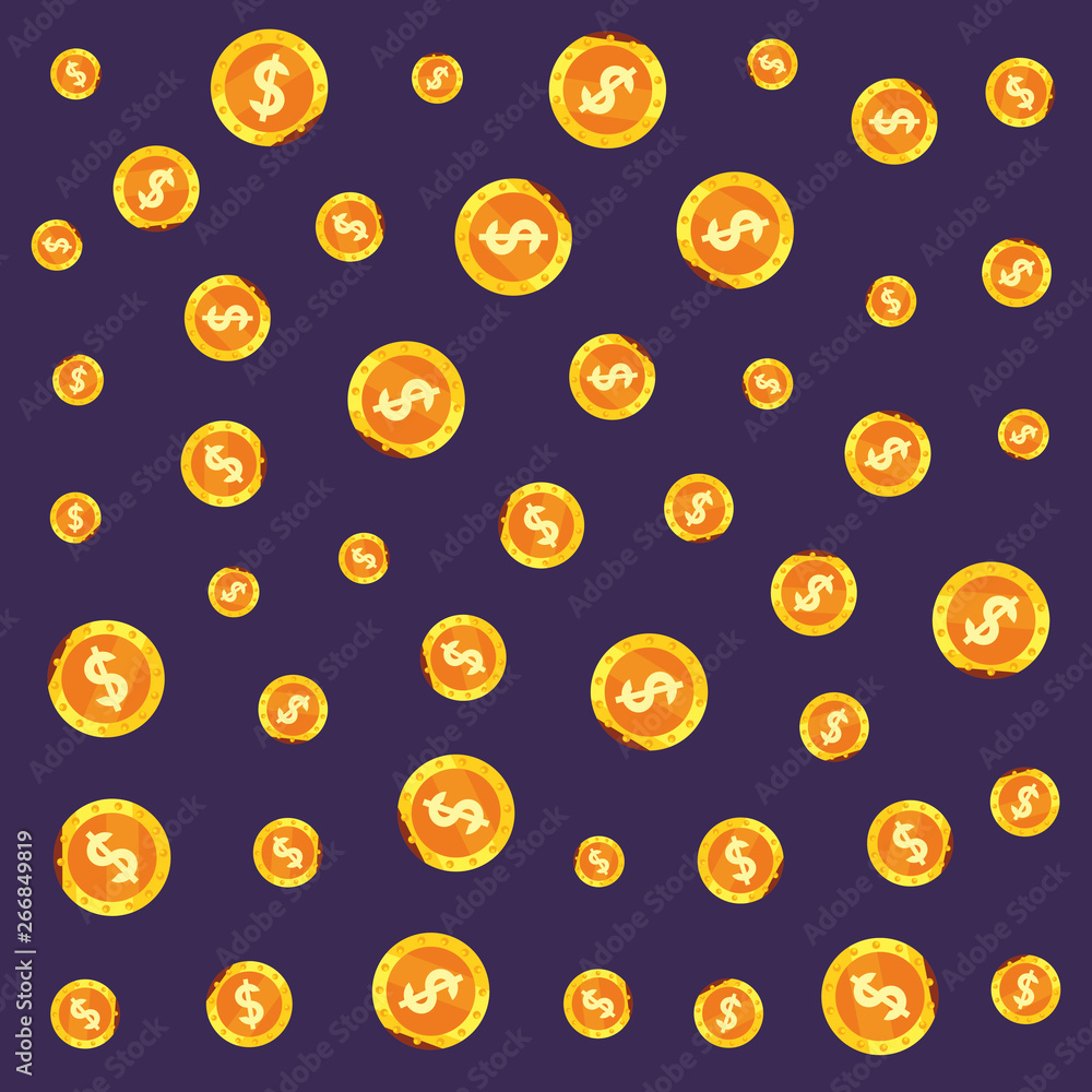 gold coins money dollar gold coins money dollar