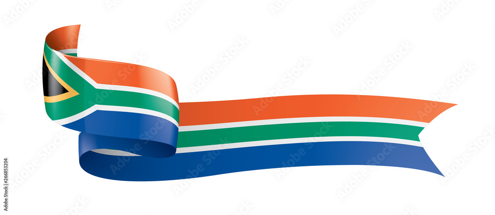 south africa flag, vector illustration on a white background south africa flag, vector illustration on a white background