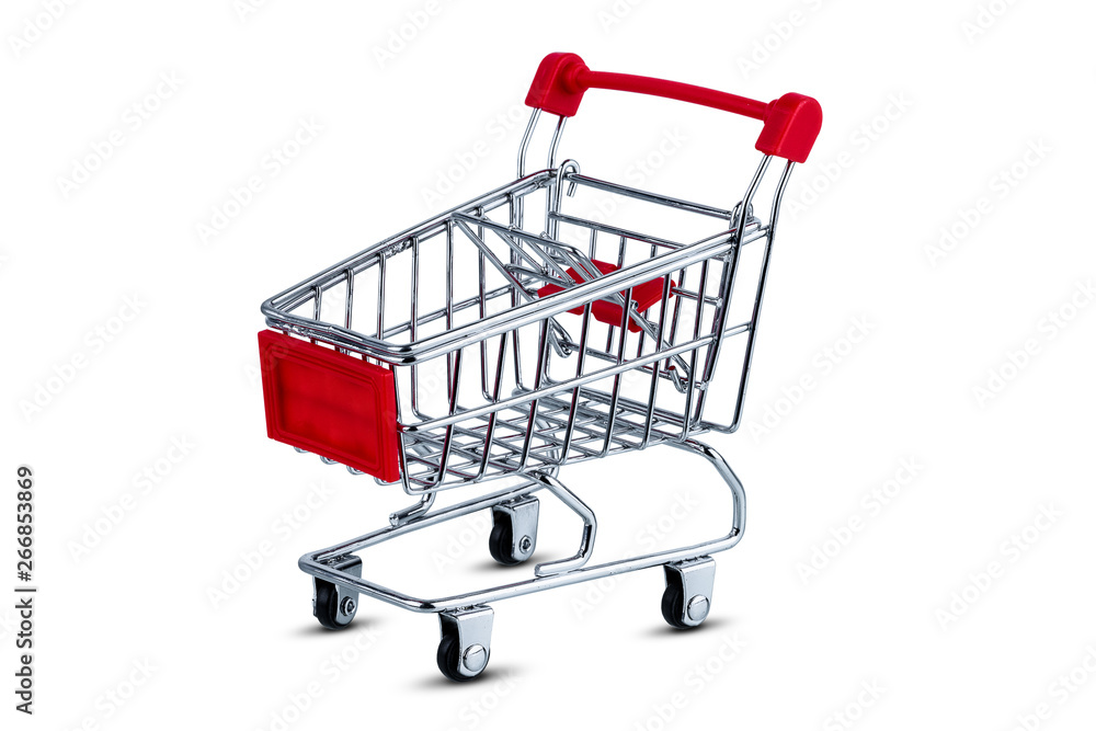 Shopping cart isolated on white background Shopping cart isolated on white background