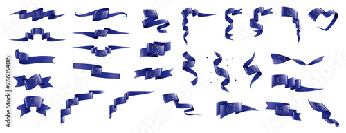 European union flag, vector illustration on a white background © butenkow