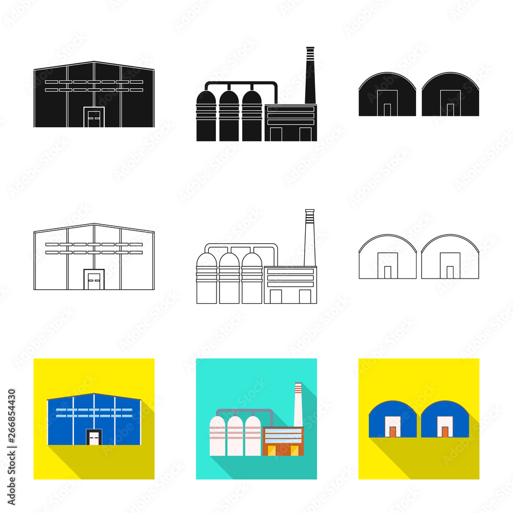 Isolated object of production and structure sign. Collection of production and technology stock symbol for web. Isolated object of production and structure sign. Collection of production and technology stock symbol for web.