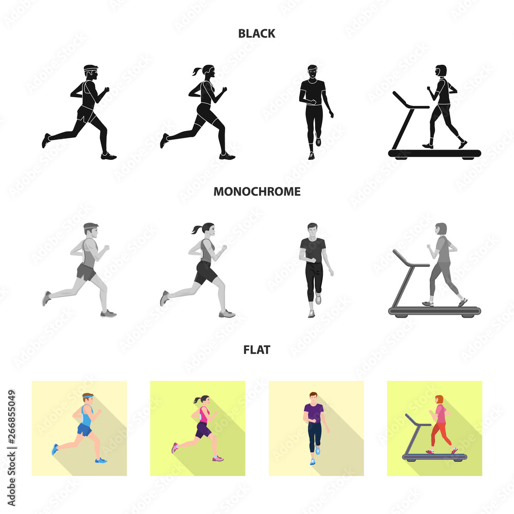 Isolated object of sport  and winner symbol. Collection of sport  and fitness  vector icon for stock.