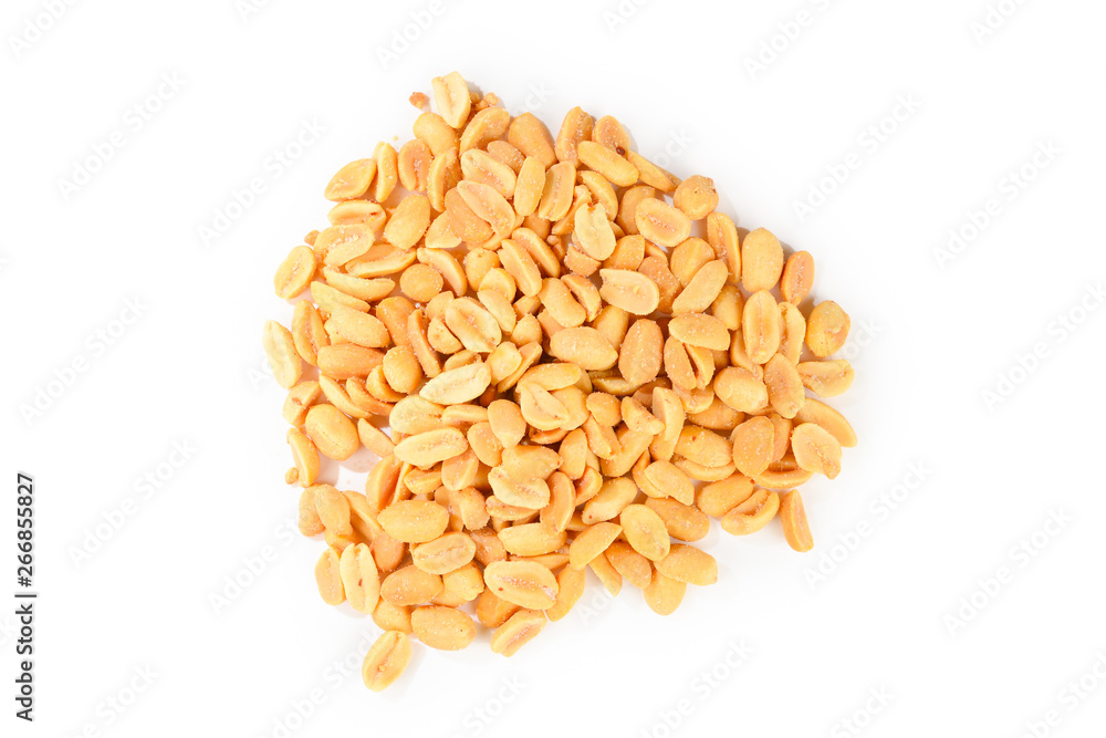 Salted peanut isolated on white background. Salted peanut isolated on white background.