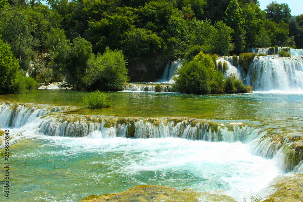 Obraz premium Wasserfall