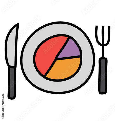 Dine in icon isolated on white background