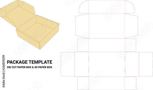 die line box & mock up box