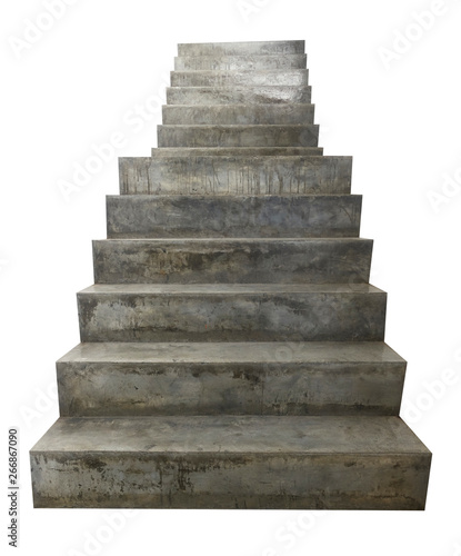 Cuadro en lienzo stairway on white background