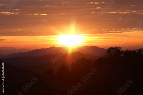 sunrise and mountains © jeffy1139