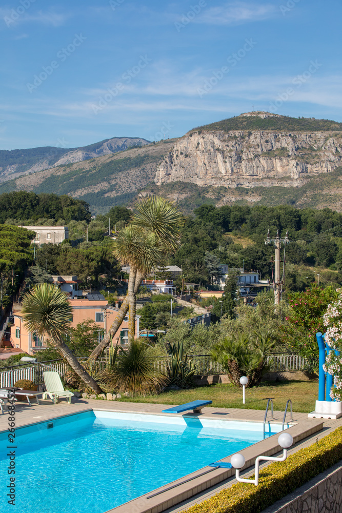  Swimming pool in Sant'Agnello near Sorrento on the Amalfi Coast  Italy