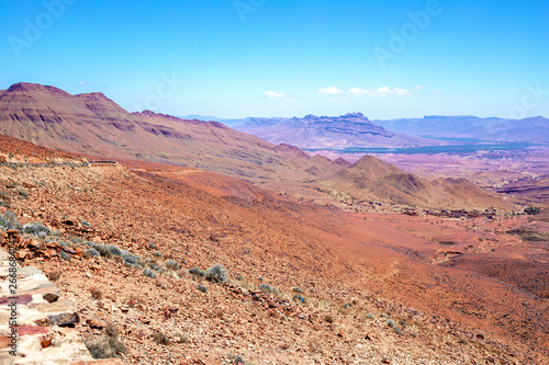 A beautiful mountain landscape, a geological wonder . Atlas Mountains, Morocco. © Natallia