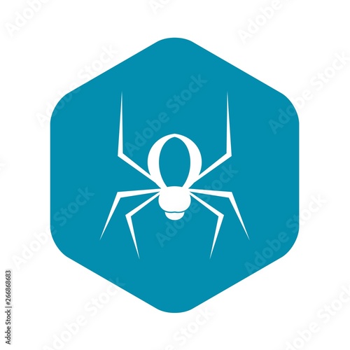 Spider icon. Simple illustration of spider vector icon for web