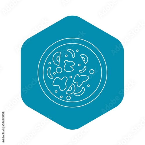 Asian hot dish icon. Outline illustration of asian hot dish vector icon for web