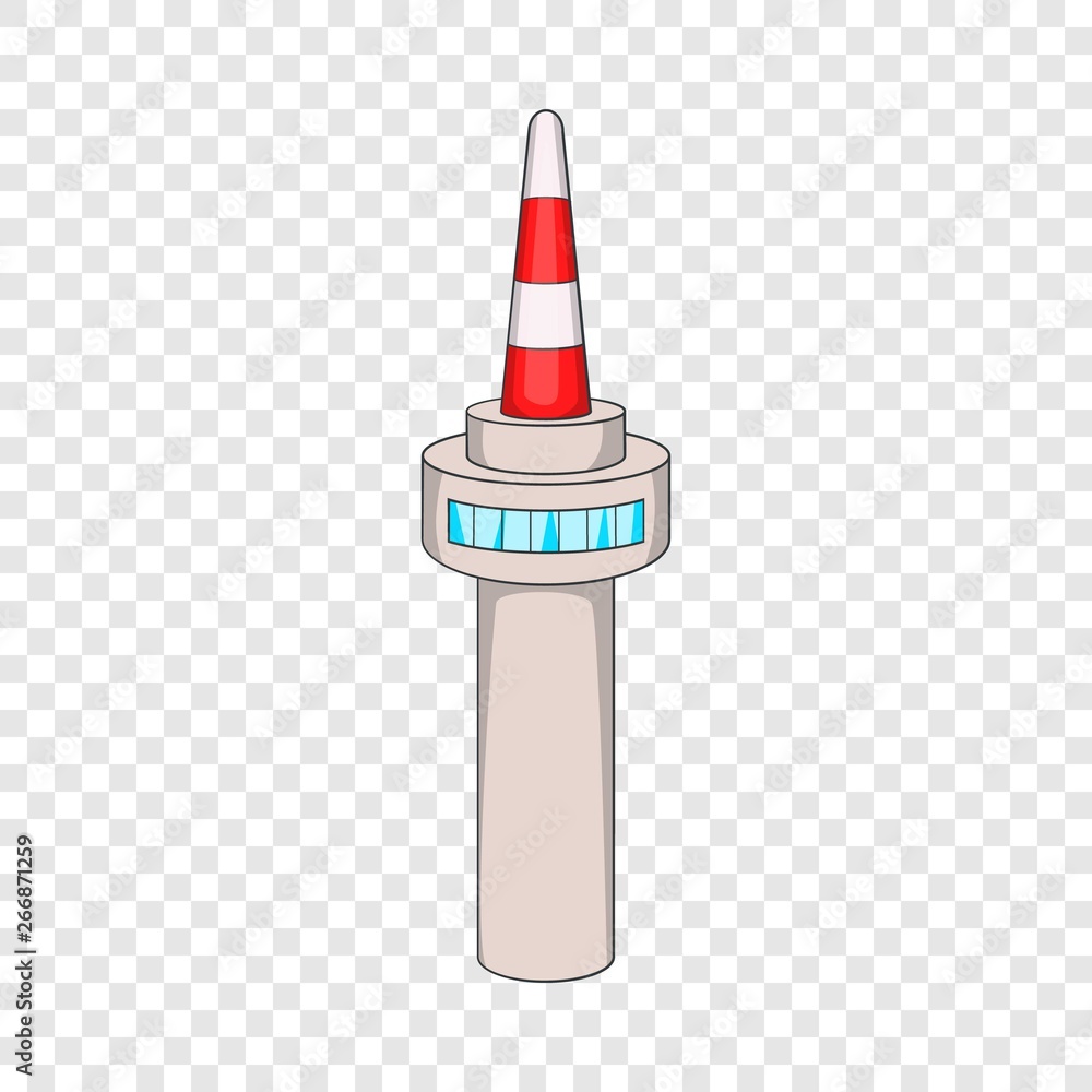 Namsan tower in Seoul icon. Cartoon illustration of Seoul tower vector icon for web design Namsan tower in Seoul icon. Cartoon illustration of Seoul tower vector icon for web design