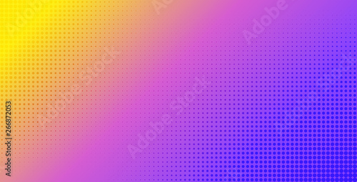 Vector gradient halftone abstract background. Template for banner, flyer design