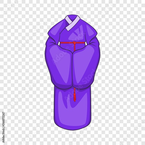 Korean traditional clothes icon. Cartoon illustration of korean clothes vector icon for web design