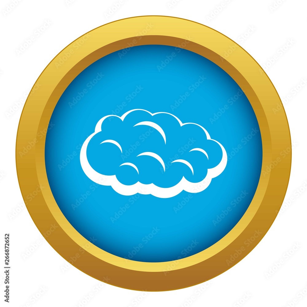 Cloud icon blue vector isolated on white background for any design Cloud icon blue vector isolated on white background for any design