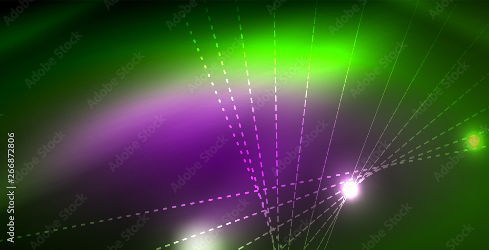 Shiny neon space background