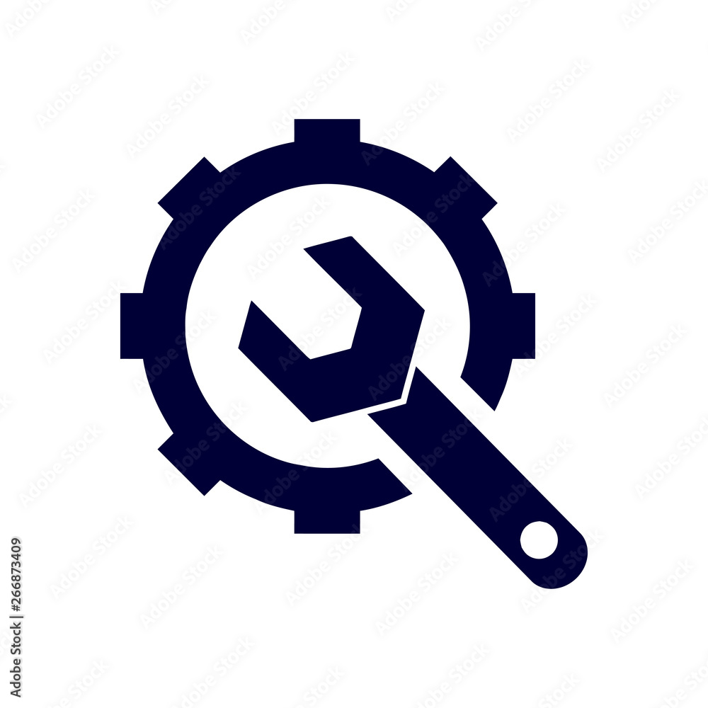 wrench with gear, wrench with hand , work tool icon wrench with gear, wrench with hand , work tool icon
