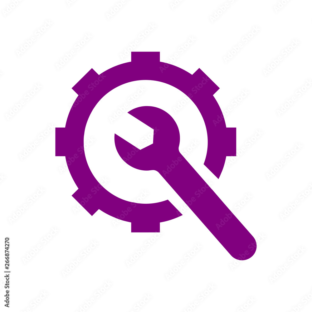 wrench with gear, wrench with hand , service tool , work tool icon wrench with gear, wrench with hand , service tool , work tool icon