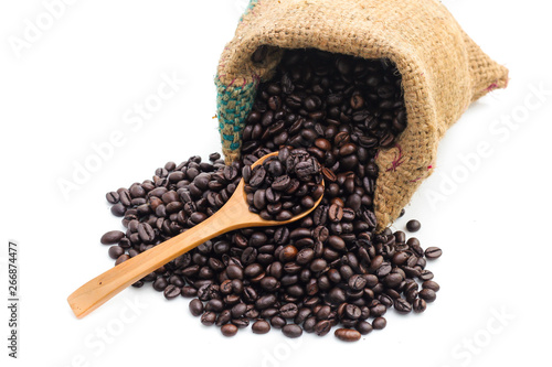 Coffee Bean with white background