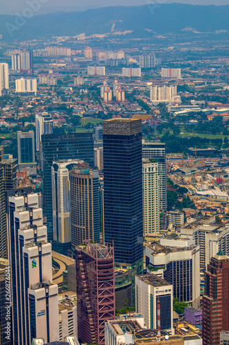 KUALA LUMPUR  MALAYSIA - April. 21  2016 . View of Kuala Lumpur city skyline