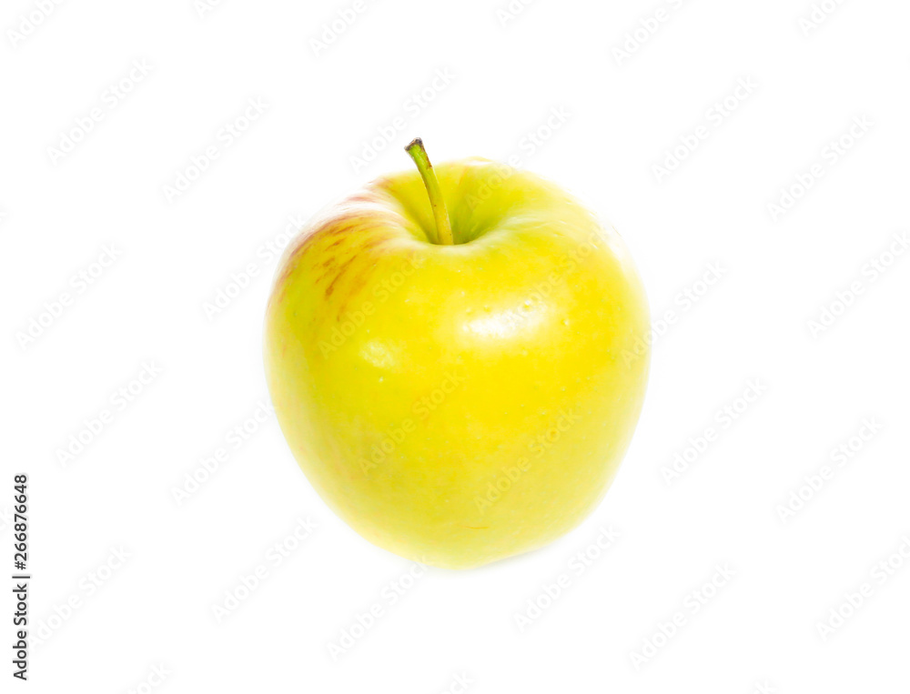 yellow apples isolated