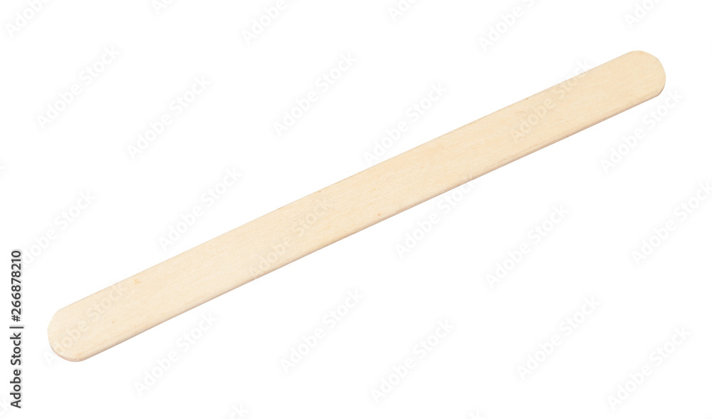 flat wooden craft ice cream stick isolated flat wooden craft ice cream stick isolated