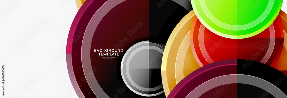 Circular pattern, abstract circles composition Circular pattern, abstract circles composition