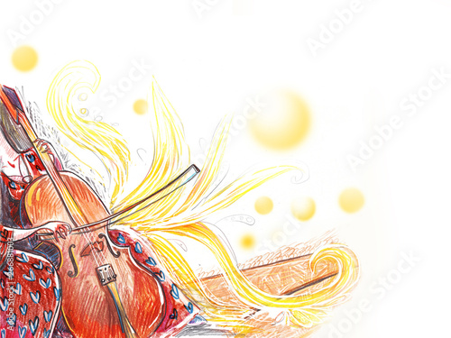 Cello orchestra musical instrument