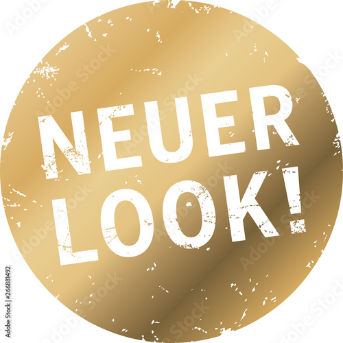 goldener Button neuer Look